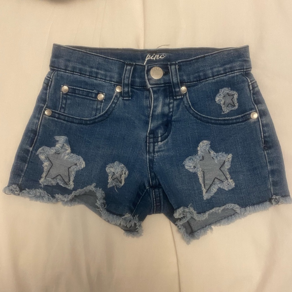 Pinc denim cut offs